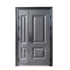 Porte de sécurité d'appartement moderne en acier <span class=keywords><strong>MAGE</strong></span> avec poignées mère-fils, finition thermolaquée, fonction antivol, ouverture manuelle, garantie 5 ans - Product Image 1