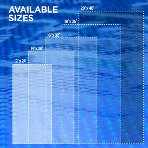Couverture solaire PE personnalisable Damary populaire 400/500/600 microns Sécurité pour piscine hors sol - Product Image 3