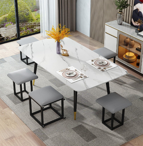 Reposapiés tapizado <span class=keywords><strong>de</strong></span> terciopelo <span class=keywords><strong>redondo</strong></span> cómodo moderno 5 en 1 otomanos y taburete con <span class=keywords><strong>cubo</strong></span> <span class=keywords><strong>de</strong></span> <span class=keywords><strong>Rubik</strong></span> para almacenamiento <span class=keywords><strong>de</strong></span> apartamentos - Product Image 6