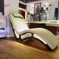 Matelas chauffant moderne, chaises de massage vibrantes, fauteuils de détente pour salon, avec lumière LED