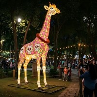 Decoración Interactiva de Faroles para Parques de Atracciones, para el Día de Muertos en México, Uso Interior/Exterior, Espectáculo de Luces para Parques Temáticos