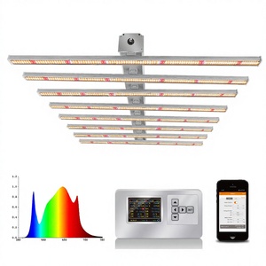 Meilleure lampe de culture <span class=keywords><strong>LED</strong></span> à spectre complet UV IR 600W 720W 800W 1000W, 8 ou 10 barres, dimmable, Samsung LM301B LM301H, pour plantes d'intérieur - Product Image 1
