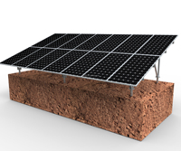 Supports de montage pour panneaux solaires, système de structure photovoltaïque pour installation solaire au sol