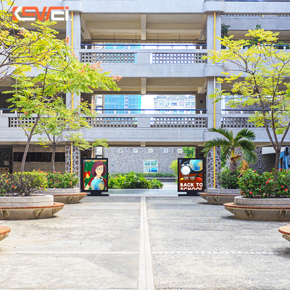 Outdoor LED Portable Advertising Screens High Brightness Waterproof Movable Kiosk Foldable LED Poster