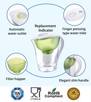Kendi Filter Air Alkali untuk Digunakan Di Rumah Kendi Penyaringan Pemurni Air dengan Filter Menghilangkan Logam Klorin & Ionizer Sedimen