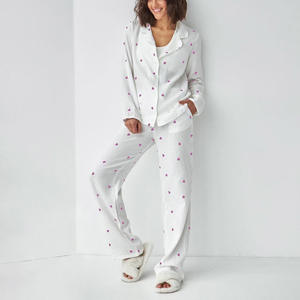 Pyjamas personnalisés pour enfants ensemble de sommeil vêtement à manches longues fille 2 pièces petite fille, pyjama de Noël en soie de lait à volants pour enfants/ - Product Image 6