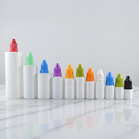 Op maat gemaakte PE druppelflesjes 5ml 10ml 15ml 30ml 50ml 100ml 200ml voor kleurstoffen, nagelriemolie, cosmetische serums en smaakconcentraten