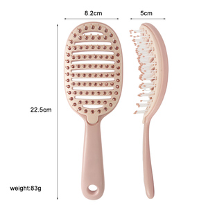 Cepillo de Pelo <span class=keywords><strong>Ingrid</strong></span> Factory Personalizado de Moda, Fácil de Limpiar, con Ventilación de ABS y Nylon, Impermeable, Masajeador de Cuero Cabelludo, Desenredante, con Cojín de TPR - Product Image 6