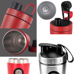 500ml 750ml en Stock al por mayor a estrenar 304 de acero inoxidable frasco de vacío Shaker Gym Metal Acero inoxidable proteína Shaker botella - Product Image 2