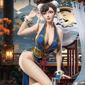 SE7ART Figura de Resina Premium Ecológica Mejorada, Modelo GK, Figura de Calle de Luchadora China de Kung Fu con Cheongsam - Product Image 4