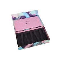 Boîte cadeau rigide en papier magnétique personnalisée de luxe moderne, finition UV, gaufrage, recyclable, couleur personnalisée, ensembles de vernis à ongles