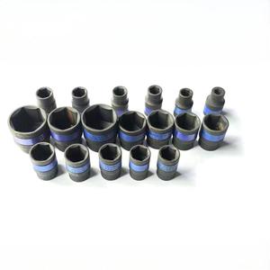 Ensemble d'outils pour garage et maison, 24 pièces, de haute qualité, embout de 1/2 pouce avec finition moletée, douille carrée à hexagonale, phosphate noir - Product Image 5