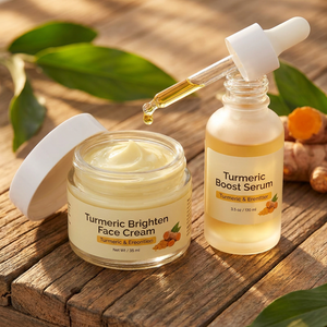 Ensemble de soins éclaircissants à bas prix, lotion corporelle au curcuma pour tous les types de peau, personnes noires, soin naturel à base de plantes - Product Image 1