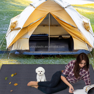 Tapis D'auvent Pour Camping - Perméable Et Antidérapant - Dimensions 250x400 Cm (gris Clair)