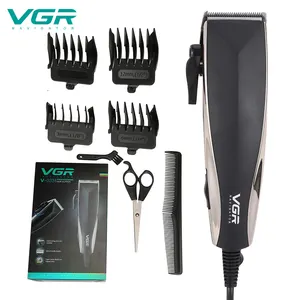 saç kesme tel Suppliers-VGR 2020 New electric original hair cut machine Hair clipper with wire For barber shop