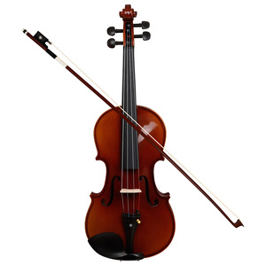 Violon acoustique Aston Villa AV-306 4/4 fait main en épicéa, érable et ébène, avec touche vernie à motif tigre, idéal pour débutants - Product Image 6