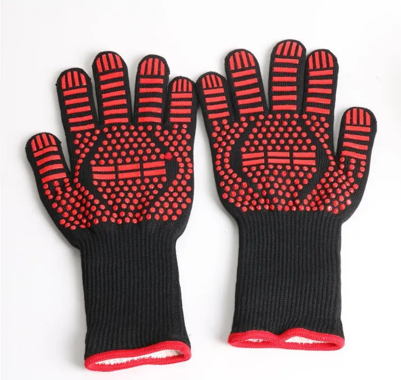 Guantes de silicona para microondas y barbacoa, accesorios de alta temperatura, resistentes al calor, 2 por Kit 28-35vm