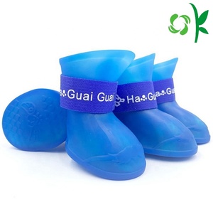 Okokokpc — bottes confortables en Silicone pour <span class=keywords><strong>chien</strong></span>, chaussures de pluie antidérapantes, pour la neige - Product Image 3