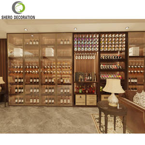 Vitrina de Madera Maciza Personalizada para Cigarros y Vino, Mueble de Exhibición para Tienda de Cigarros, Madera de Cedro Español y Roble, Iluminación - Product Image 2