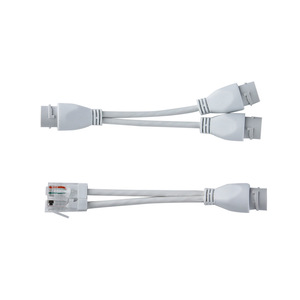 <b>RJ45</b> Splitter Adapter PoE <b>Cable</b> Pass Through For Router Interface Detachable White - Product Image 3