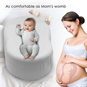 Matelas à langer imperméable blanc pour bébé, en <span class=keywords><strong>mousse</strong></span> à mémoire de forme, antistatique, hypoallergénique, avec sangle de sécurité, oreiller de lit - Product Image 3