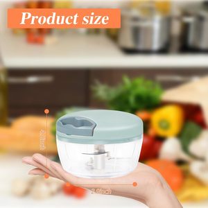 BST Happy <b>Chopper</b> Mini Meat Mixer Colorful Plastic Stainless Steel Eco-Friendly Manual Kitchen Tool for Fruit <b>Vegetable</b> Garlic - Product Image 2