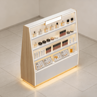 Étagères de présentation de parfums et de maquillage personnalisables, idéales pour les magasins