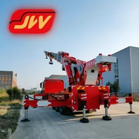 Chine |   Grue montée sur camion 100T |   Grue hydraulique |   5 essieux |   Télécommande