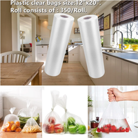 Automatische machine voor het maken van plastic zakkenrollen, transparante boodschappentassen voor brood, fruit, groenten, keuken, platte poly zakrollen.
