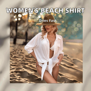 ชุดคลุมบิกินี่ลายเรียบสำหรับผู้หญิง ผลิตจากโรงงาน ผ้าย้อมสีพื้น 1 ชิ้น ติดกระดุมโลโก้ด้านหน้า เป็นมิตรกับสิ่งแวดล้อม ป้องกันรังสียูวี ผลิตจากโพลีเอสเตอร์ 100% - Product Image 3