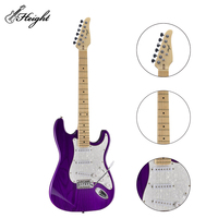 Guitare électrique de style S en gros, micros SSS, 22 frettes, corps plein, fabrication OEM personnalisée