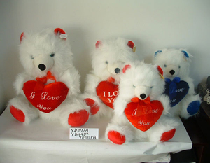 S/<span class=keywords><strong>M</strong></span>/L Promotionele Pluche Valentijn Beer Speelgoed Met Rode Hartvorm Kussen & Bloem Voor Valentijnsdag - Product Image 5