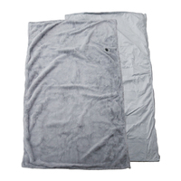 Couverture chauffante portable pour voiture/bureau/maison, 5V USB, avec interrupteur intégré pour réglages haute/moyenne/basse/arrêt