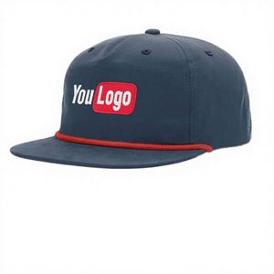 Blank <b>Plain</b> Sports Hat 3D Embroidery Mesh Beach 5-Panel Low Crown Flat Brim Cotton Snapback Hot Sale <b>Baseball</b> <b>Caps</b> - Product Image 3