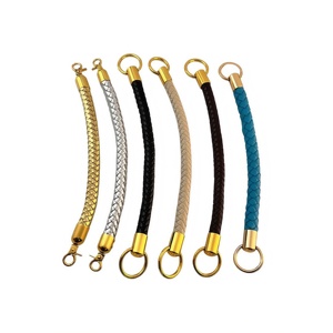 Nhà Máy bán hàng trực tiếp: Phong cách PU da cầm tay xử lý, bền bện dây túi xách tay, Phụ kiện túi phổ biến - Product Image 5