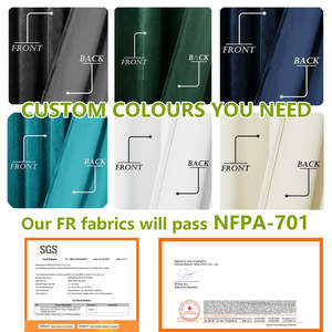 Высококачественные плотные шторы блэкаут из вельвета 230-280 г/м², цвет оливково-зеленый, с ламбрекенами, оптом - Product Image 4