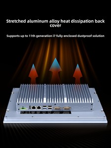 Kontrol industri All-in-One PC visi komputer kapasitif Monitor layar sentuh terpasang di dinding Intel Core I7 Quad Core <span class=keywords><strong>DDR3</strong></span> SSD - Product Image 5