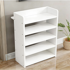 Design minimaliste moderne pas cher avec assemblage facile Étagère à chaussures en <span class=keywords><strong>bois</strong></span> empilable et peu encombrante pour l'entrée du salon - Product Image 1