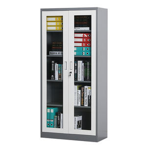 Estantería o muebles de oficina, armario de libros de acero/metal con puertas de vidrio, estándar <span class=keywords><strong>Bali</strong></span> ISO, muebles de sala de estar de Metal para el hogar - Product Image 3