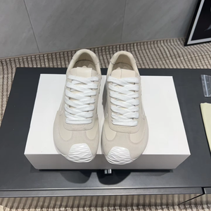 Zapatos deportivos informales Beige de alta calidad para hombres, tendencia de moda, cuero genuino, parte superior, antideslizante, cómodos zapatos para caminar para exteriores - Product Image 2