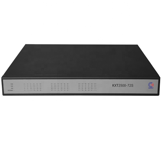 KEXINT Optional Call Center Device 48 64 72 Port support RJ21 Connector FXS Analog VoIP Gateway