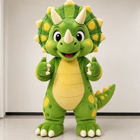 Costume de mascotte de dinosaure Triceratops mignon de dessin animé pour les fêtes d'enfants et les événements promotionnels scolaires