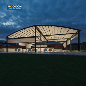 Techo de pérgola retráctil de PVC motorizado Mooxon-Toldo retráctil para espacio vital al aire libre - Product Image 1