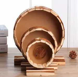 Roue de Hamster en bois pour collection, outil d'exercice rongeur, roulettes de course pour Hamster, chiens de souris