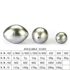 Piombi a Forma di Uovo per <span class=keywords><strong>Pesca</strong></span>, Pesi in <span class=keywords><strong>Piombo</strong></span> Pressofuso per Acqua Salata e Dolce, Attrezzatura <span class=keywords><strong>da</strong></span> <span class=keywords><strong>Pesca</strong></span> - Product Image 2