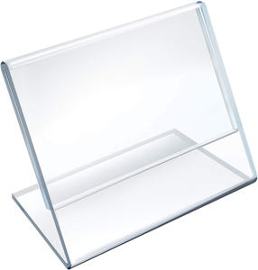 Soporte de letrero de plexiglás al por mayor, letrero de <span class=keywords><strong>libro</strong></span> de menú de restaurante de 4x6 "para tienda, soporte de letrero de mesa Acrílico - Product Image 1