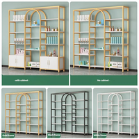 Vitrine d'exposition durable avec éclairage LED personnalisé pour salon de beauté, étagère à cosmétiques - Marque GZowin