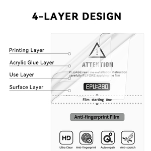 120*180mm cao rõ ràng 0.28mm EPU mềm Hydrogel tấm phim HD 3D chống vân tay điện thoại di động bảo vệ màn hình - Product Image 3