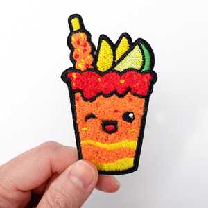 激安セール！スタイリッシュな刺繍入り海賊風バンデージアイロン接着ファッションタオルロゴカスタムシェニールパッチ（ジャケット用） - Product Image 4