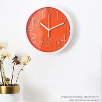 Jam Dinding Kuarsa 8 Inci Plastik Antik Desainer Jam Tangan Dekorasi Rumah Ruang Tamu Kamar Tidur Jam Dinding Senyap Desain Seni Modern
